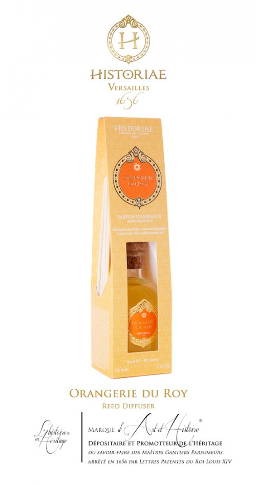 HISTORIAE Orangerie du Roy - parfum d'intérieur diffuseur rotins 100ml