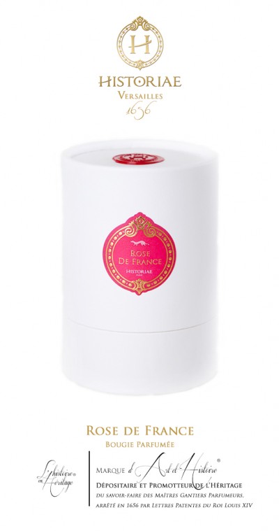 HISTORIAE Rose de France - Bougie parfumée 180g (40h)
