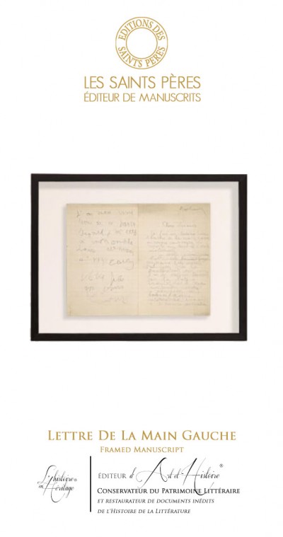 Lettre de la Main Gauche - Le Tableau Manuscrit Historique
