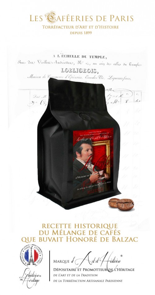 Historical Coffee Blend, « Honoré de Balzac, Paris 1839 »
