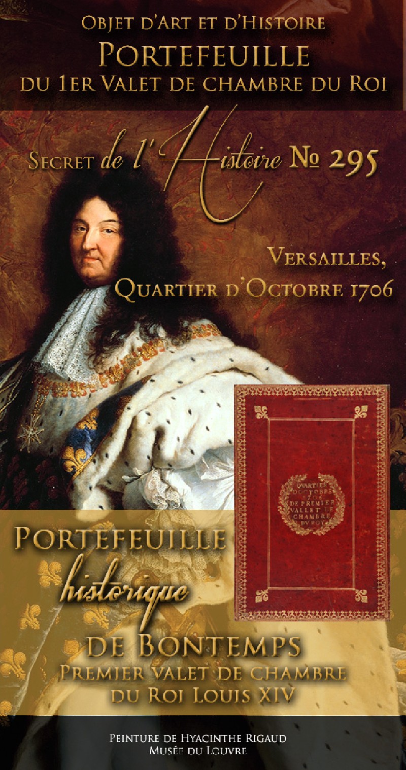Le portefeuille du premier valet de chambre de Louis XIV