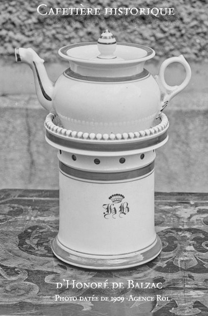 Cafetière historique de Balzac